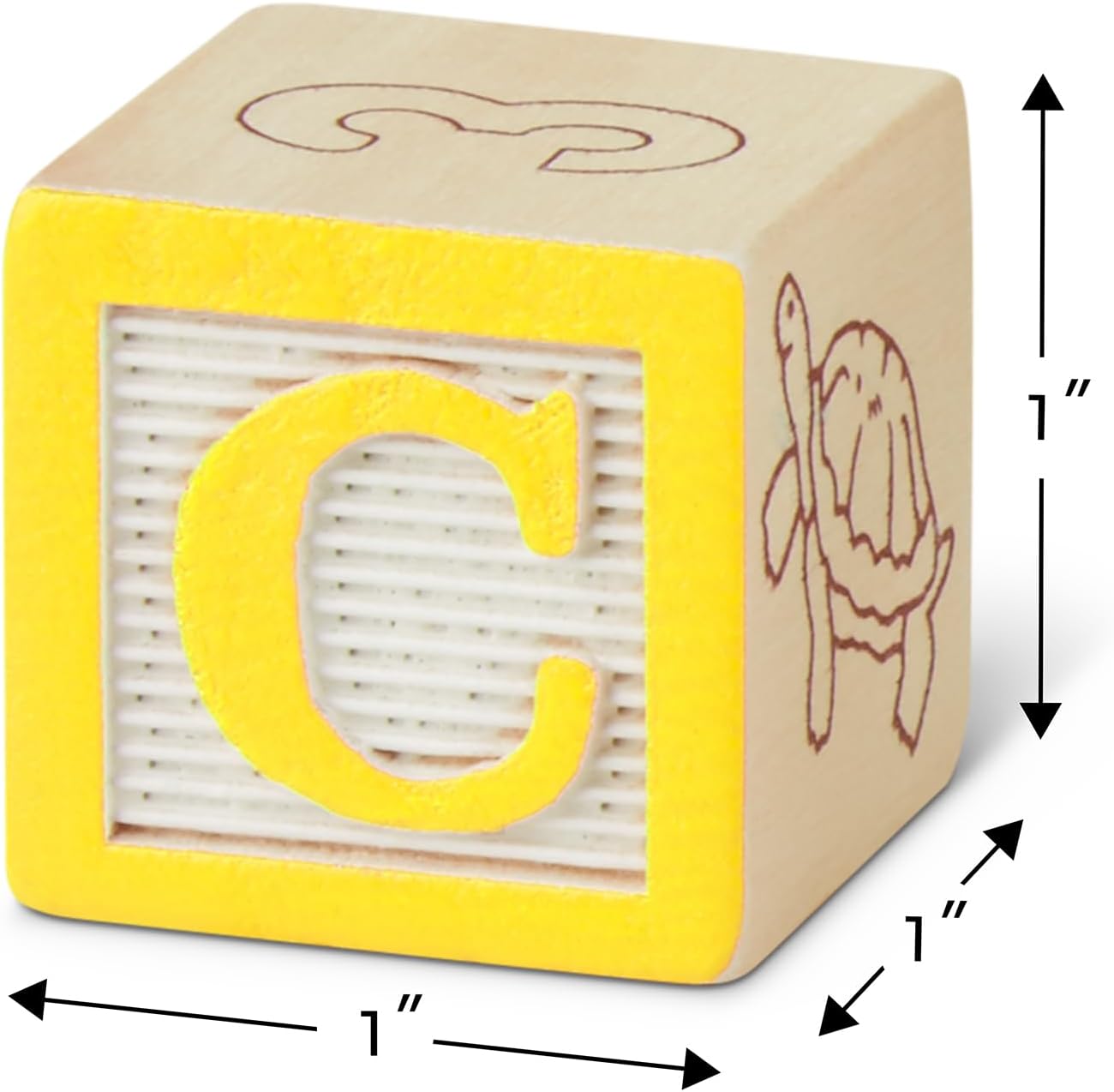 Melissa & Doug Deluxe Wooden ABC/123 1-Inch Blocks Set with Storage Pouch (50 pcs)